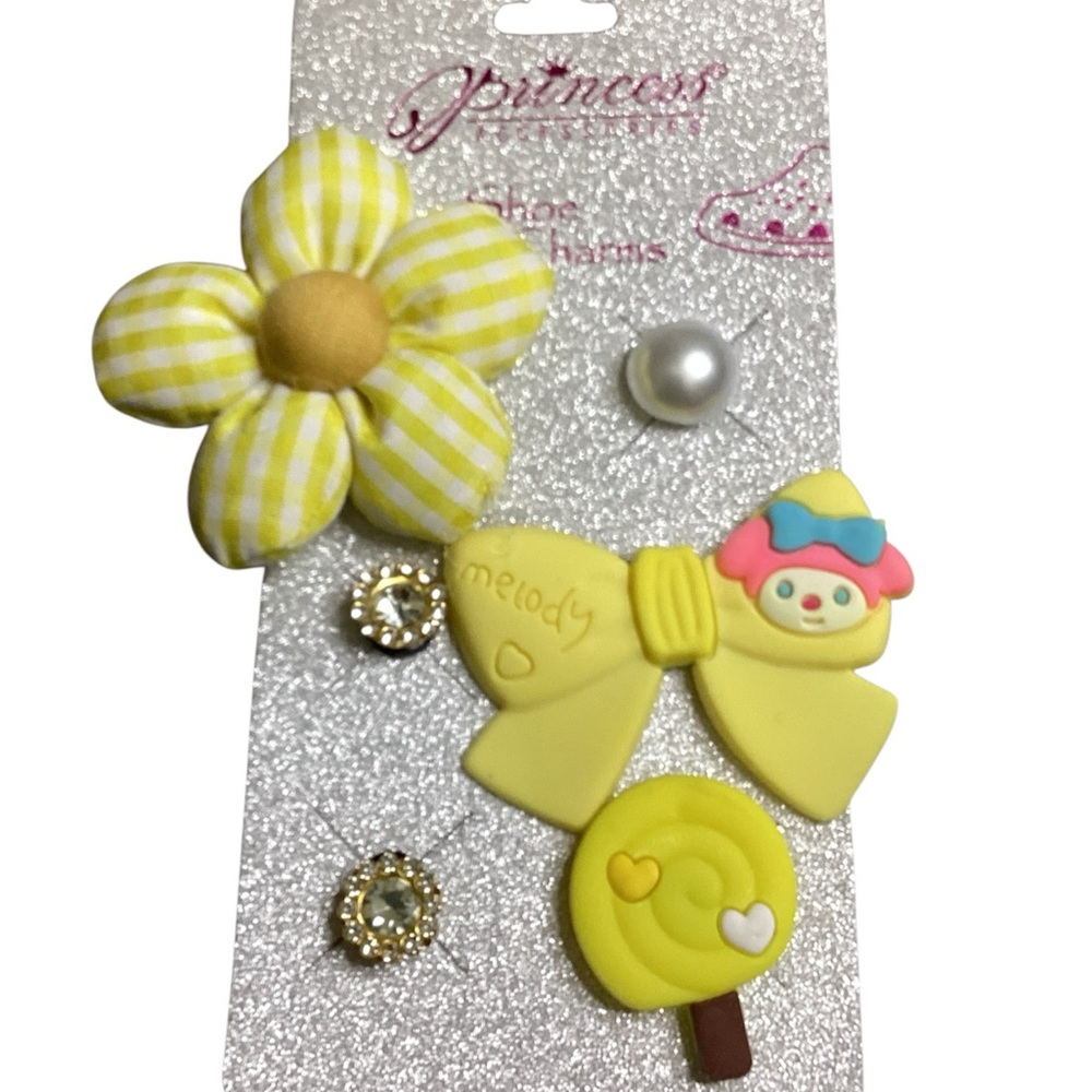 Princess Yellow Hair Accessories Set 6pcs